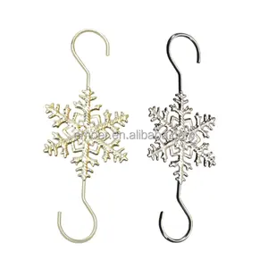 Schneeflocken-Ornamente Haken zum Aufhängen von Weihnachtsdekorationen