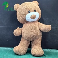 Ours en peluche gonflable personnalisé de haute qualité, style dessin animé, ours gonflable moelleux pour la publicité et la décoration