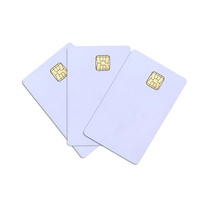 Tarjeta de Control de Acceso RFID J3R180 J3R150 de 13.56 MHz, Material PVC, Blanca, con Chip de Contacto