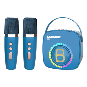 Kids' RGB LED Wireless <b>Microphone</b> with RGB Color Lights and Subwoofer <b>for</b> Home & Conferences with Music - Product Image 1