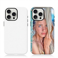 Novelcases Blanks Coques de téléphone personnalisées 3D 2 en 1 avec film de sublimation PC/TPU, étanches, antichoc, avec charge magnétique sans fil, pour iPhone 15 14 13