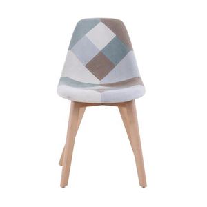 Échantillon gratuit Fauteuil Paulin Little Tulip moderne de luxe à dossier bas, élégant, noir et blanc, en PU, pour salle à manger - Product Image 2