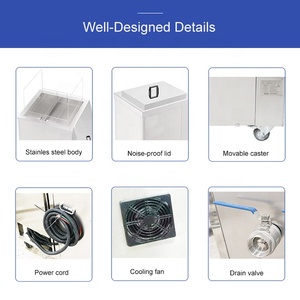 Máy làm sạch siêu âm công nghiệp hai bình 45L, rửa bằng dung dịch, sấy khô, làm sạch linh kiện PCB, dầu mỡ, bụi bẩn - Product Image 5