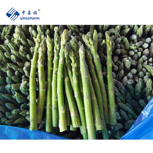 Sinocharm Verduras IQF frescas cortadas 2-4cm Precio al por mayor 1kg Paquete de espárragos verdes congelados con BRC a de China - Product Image 5