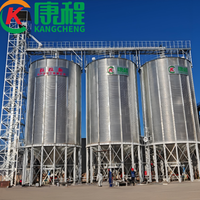 Silo de haute qualité avec élévateur, 500 tonnes, fond conique en acier, silos à maïs, blé, riz, paddy