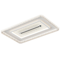 Ventilateur de plafond LED sans pales toutes saisons, avec fonctions de refroidissement et de chauffage, purificateur d'air ioniseur, affichage de la température pour salon, direct usine