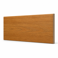 Panneau de revêtement mural extérieur en composite bois-plastique (WPC) co-extrudé, ignifuge, moderne, à grain de bois, 2880x159x25.5mm, imperméable