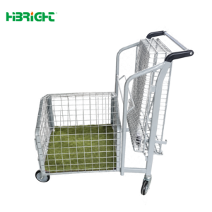 Pet Friendly Supermarket Grocery Shopping Cart <b>Foldable</b> Wire Stocking <b>Trolley</b> with Secure Dog Cage - Product Image 1