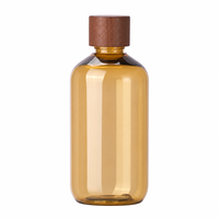 Botellas de Plástico PET Transparentes de 125 ml y 250 ml, Forma Redonda, con Tapa de Rosca, para Lociones, Champú, Gel de Ducha para Bebés, Pedido Mínimo