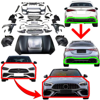 Kit de Conversión para Mercedes-Benz C260 a AMG C63, Parachoques, Faros LED, Guardabarros, Capó y Alerón; Fácil de Instalar