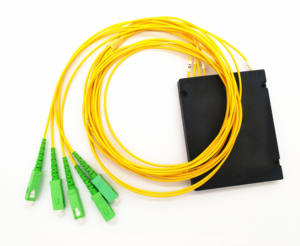 Unionfiber SC/APC/UPC <span class=keywords><strong>Fibre</strong></span> <span class=keywords><strong>Optique</strong></span> FTTH Splitter FBT Optical Coupler 1X4 Plc Splitter Abs Box Type avec Sc/apc Connector - Product Image 1