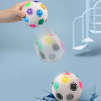 Balle Magique Arc-en-ciel Créative pour l'Entraînement de la Mémoire et la Réduction du Stress – Jouet Éducatif en Plastique Coloré pour l'Entraînement de la Pensée 12/8/20