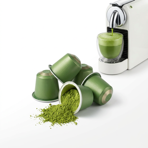 Cápsulas de Té Matcha en Polvo, Bebida Instantánea de Té Verde en Cápsulas para Cafeteras, Matcha Vaporizado, Té Saludable, Muestras Gratis - Product Image 1
