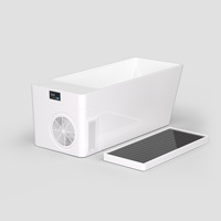 Bain de glace en acrylique de luxe Gurgle, prêt à l'emploi, avec design tout-en-un et refroidisseur de 1 CV