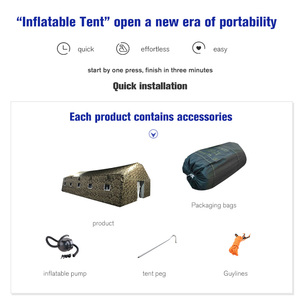 Tenda Gonfiabile AOYU di Alta Qualità, Facile da Montare, per Esterni, in Oxford, Stile Safari, Impermeabile, per l'Inverno - Product Image 3