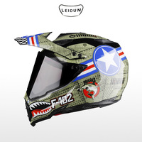 Casque intégral de moto tout-terrain exclusif transfrontalier certifié DOT CE XSSMLXLXXL