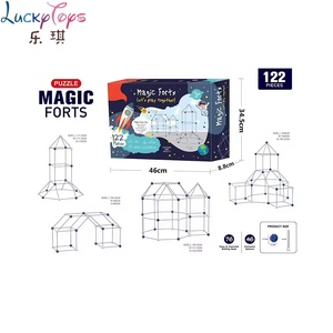 Juguete de Construcción de Fortines para Niños, Kit de Construcción de Fortines DIY STEM, Juguete Educativo para Niños y Niñas, 122 Piezas - Product Image 4