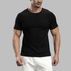 T-shirt de compression personnalisé avec logo, pour l'extérieur, coupe ajustée, tailles 2XS-3XL, séchage rapide, sport, entraînement, fitness, manches courtes - Product Image 2