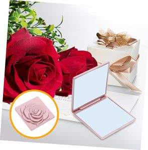 Miroirs de poche pliables compacts en gros personnalisés en usine, miroir rétro pour se maquiller, cadeau personnalisé - Product Image 6