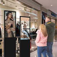 Écran d'affichage numérique LCD de 43 pouces, lecteur multimédia, écran interactif Android, affichage publicitaire, support de sol, totem, écran LCD