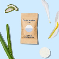 Recharges de comprimés de nettoyage effervescents pour lavage des mains, respectueux de l'environnement, avec marque privée, savon moussant naturel