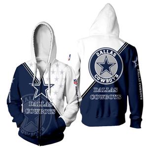 2025 European and American Casual Sports Football Team Hooded Satin Print Loose Trendy Brand Zip-up Sweatshirt - Product Image 1