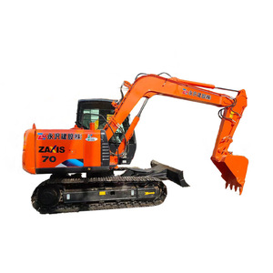 Excavatrice sur chenilles d'occasion HITACHI ZX70 de 7 tonnes, d'origine japonaise, pour la construction et l'exploitation minière, disponible en stock - Product Image 1