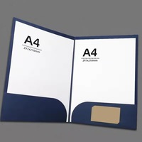 XRX A4 A5 Dossiers de présentation de luxe à double pochette, services personnalisés, dossiers de catalogue d'entreprise pour le stockage de feuilles