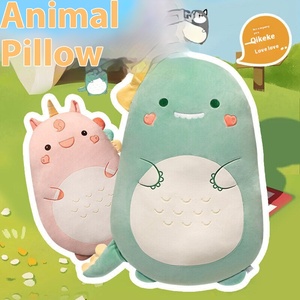 Dessin animé mignon Animal Husky dinosaure porcelet licorne oreiller lit dormir peluche poupée jouet pour les filles - Product Image 4