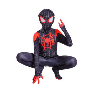 Nouveau <span class=keywords><strong>Costume</strong></span> <span class=keywords><strong>Spider</strong></span>-<span class=keywords><strong>Man</strong></span> Rouge et <span class=keywords><strong>Noir</strong></span> pour Enfants – Tenue de Cosplay d'Halloween - Product Image 1