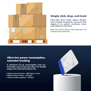 Дистанционное Отслеживание контейнеров по всему миру, холодная цепь, логистика, GPS BDS, устройство для отслеживания грузовых авиаперевозок, наклейка, 5 г, этикетки для доставки - Product Image 4