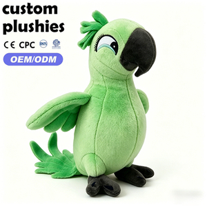 Peluche de Loro <span class=keywords><strong>Azul</strong></span> Suave de Alta Calidad, Peluche de Ara, Lindo Personaje de Película, Regalo para Niños - Product Image 3