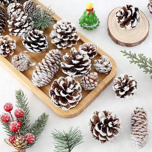 Décorations en bois en forme de mini-cônes de pin naturels en vrac, rustiques, pour fêtes de Noël et festivals, personnalisables pour les loisirs créatifs - Product Image 4