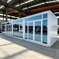 Conteneur pliable de type Z, maison modulaire, conteneurs pliables de 20 pieds, installation rapide, solution de projet globale moderne, travailleurs temporaires