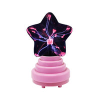 Bola de Plasma con Diseño de Estrella, Sensible al Sonido, Creativa, para Decoración de Escritorio y Celebraciones, Venta al Por Mayor