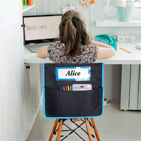 Poches de chaise pour salle de classe 12 Pack Chairback Buddy Pocket Chart Seat Back Organizer Student Storage With Label Slot