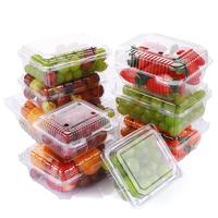 Boîte d'emballage en plastique de fruits à clapet en plastique transparent bon marché