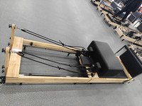 Appareil de fitness pliable pour la maison, machine commerciale en bois d'érable, Reformer Pilates pliable