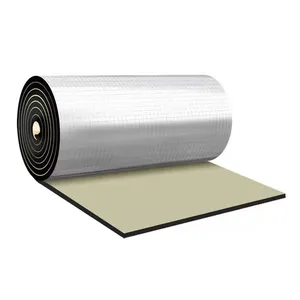Closed Cell Foam Sheets 25mm Thick High Density Roof Thin Heat Insulation Board Aluminum Foil Rubber Foam Board Production