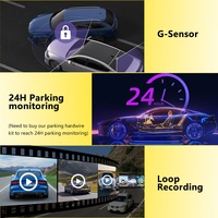 Caméra de tableau de bord de voiture 3,18 pouces IPS HD 1080P, 4 caméras, Wifi, caméra de tableau de bord avant et arrière, 4 objectifs