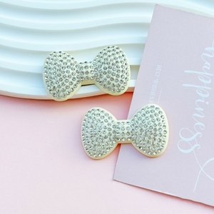 Adornos de Lazo con Pedrería <span class=keywords><strong>Rosa</strong></span> de Gran Tamaño para Decoración de Fundas de Teléfono, Accesorios de Joyería DIY, Adornos para <span class=keywords><strong>Uñas</strong></span> - Product Image 4