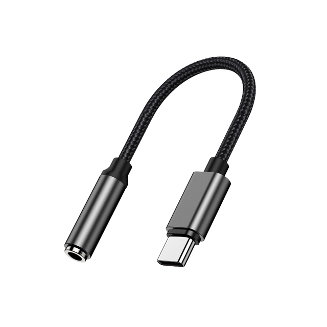 Noise Reduction Type C to 3.5mm Female Headphone Adapter Type C Headphone Cable