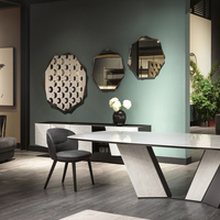 Foshan haute qualité luxe italien design moderne meubles console miroir miroirs muraux décor à la maison miroir de luxe