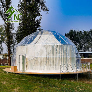 Carpa de Fiesta Transparente con Diseño Floral de 10m 15m, Tipo Domo Redondo con Estructura de Acero para Celebraciones Navideñas, Personalizable - Product Image 5