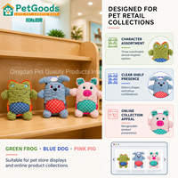Jouet en peluche couineur pour chien, cochon, grenouille, jouet à mâcher interactif en coton PP pour chiots, animaux de compagnie, pour petits chiens, jeu d'intérieur