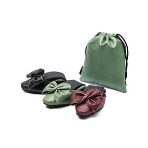 Zapatos planos <span class=keywords><strong>de</strong></span> cuero <span class=keywords><strong>de</strong></span> cabra <span class=keywords><strong>de</strong></span> suela blanda para mujer <span class=keywords><strong>de</strong></span> buena calidad <span class=keywords><strong>de</strong></span> fábrica con zapatos planos <span class=keywords><strong>de</strong></span> bailarina suave con lazo grande - Product Image 3