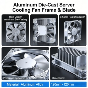 Produits en aluminium moulés sur mesure, ventilateurs axiaux à haute efficacité pour le refroidissement des cadres en aluminium, cadre en aluminium refroidi par ventilateur efficace - Product Image 5