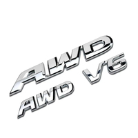 Professionnel Personnalisé Surface Lisse Étanche Auto-adhésif 3d Abs Lettres Autocollant De Voiture Emblème Badge Pour Carrosserie