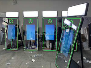 휴대용 Led 프레임 디지털 셀카 사진 부스 매직 미러 70 65 매직 미러 사진 부스 프린터 카메라 - Product Image 4