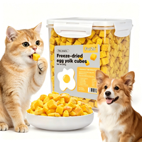 Friandise au jaune d'oeuf lyophilisé de haute qualité pour chats chiens aliments nutritifs pour animaux de compagnie riche en lécithine détail sain friandises pour animaux de compagnie poissons